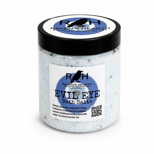 Evil Eye Protection Bath Salts | Botanical Bath Soak | 8 oz