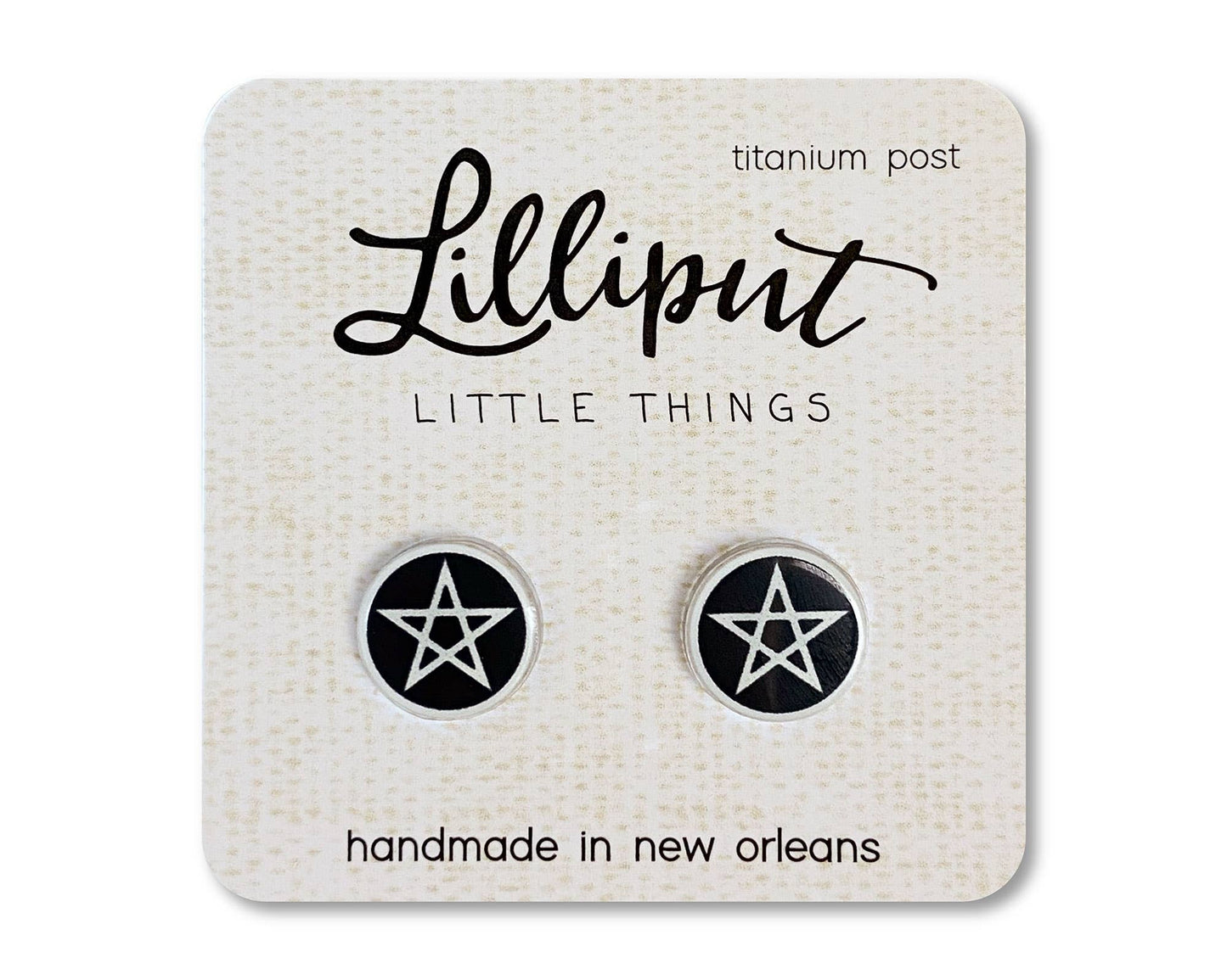 Lilliput Earrings - Witchy Pentagram