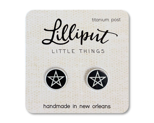 Lilliput Earrings - Witchy Pentagram