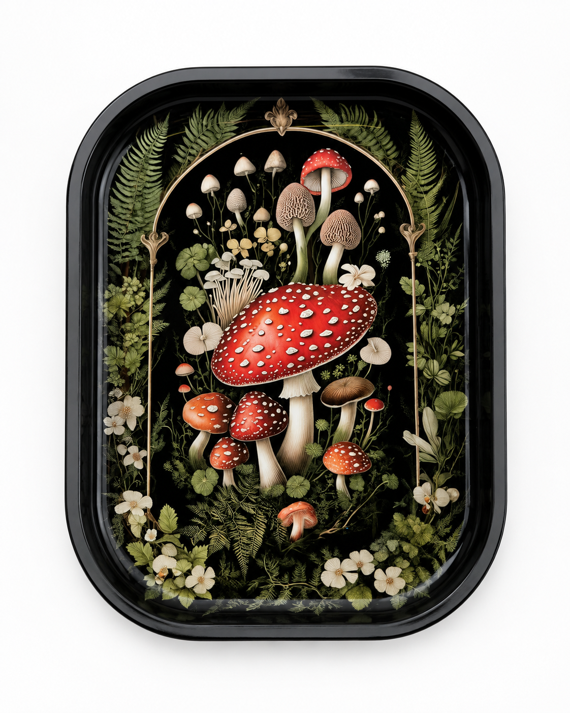 Metal Tray - Mushroom Forest