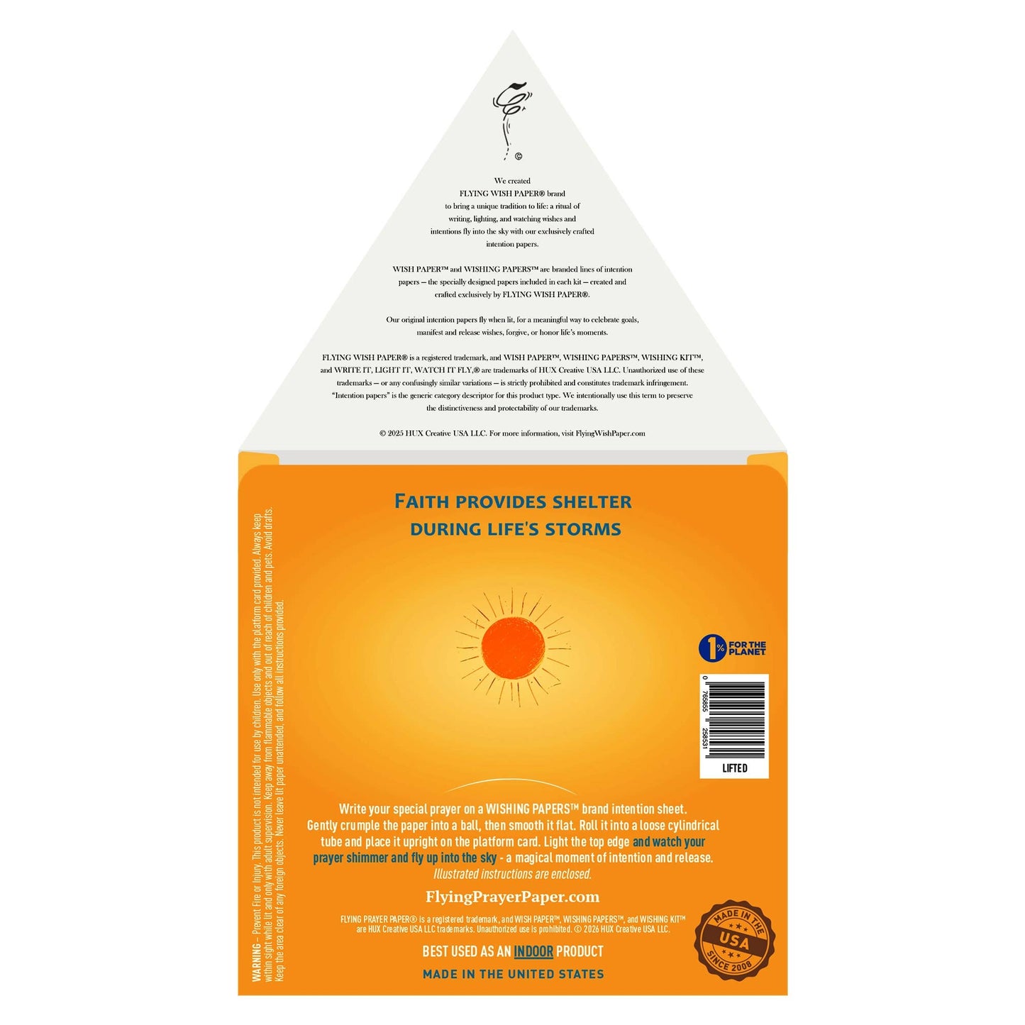 Flying Prayer Paper™ Lifted - Wish Paper™ – Transcend & Rise