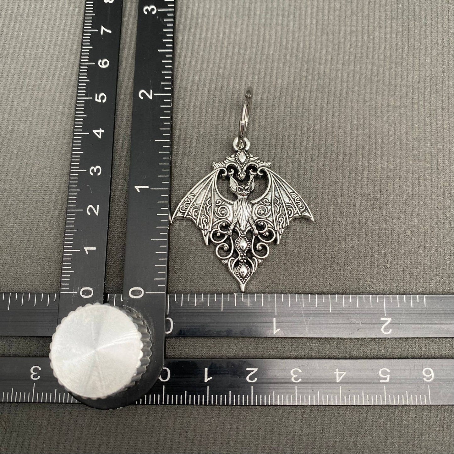 Gothic Bat Huggie Earrings - GT
