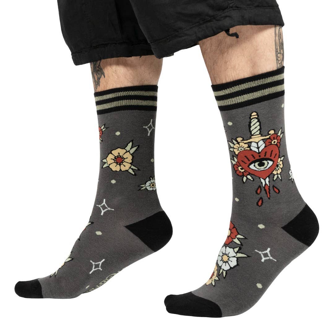 Foot Clothes - Love Hurts Crew Socks