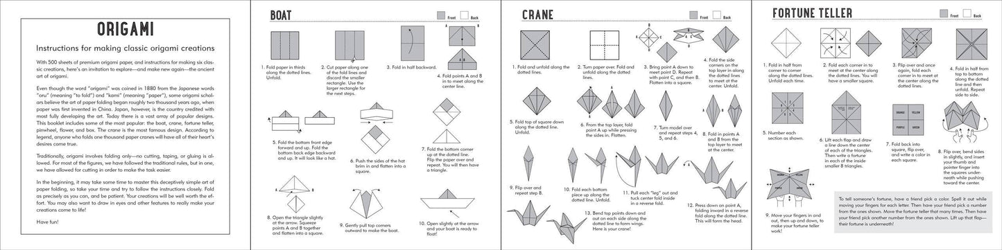 Origami Paper Washi Patterns (500 Sheets)