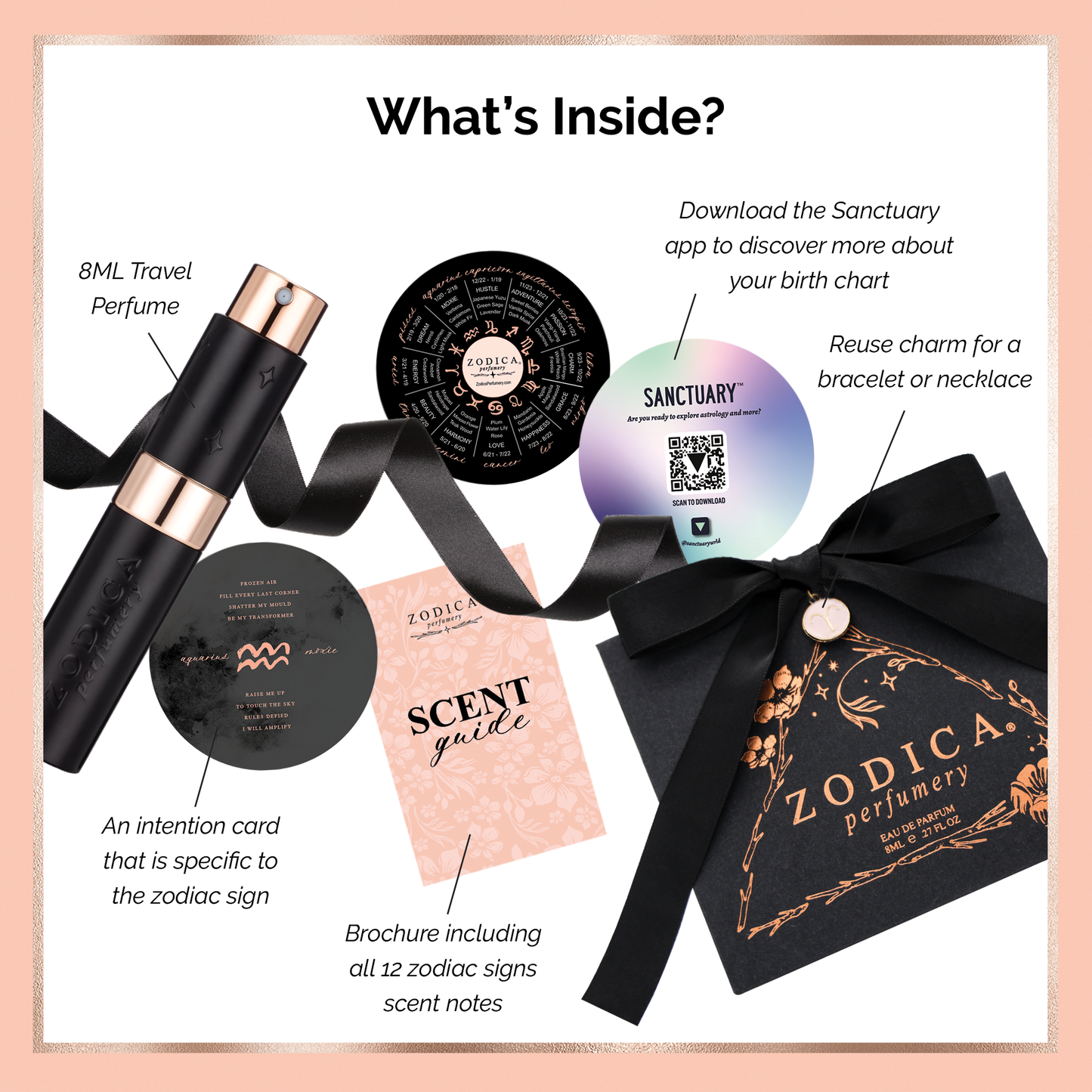 Zodiac Perfume - Taurus - Twist & Spritz Travel Spray Gift Set 8ml