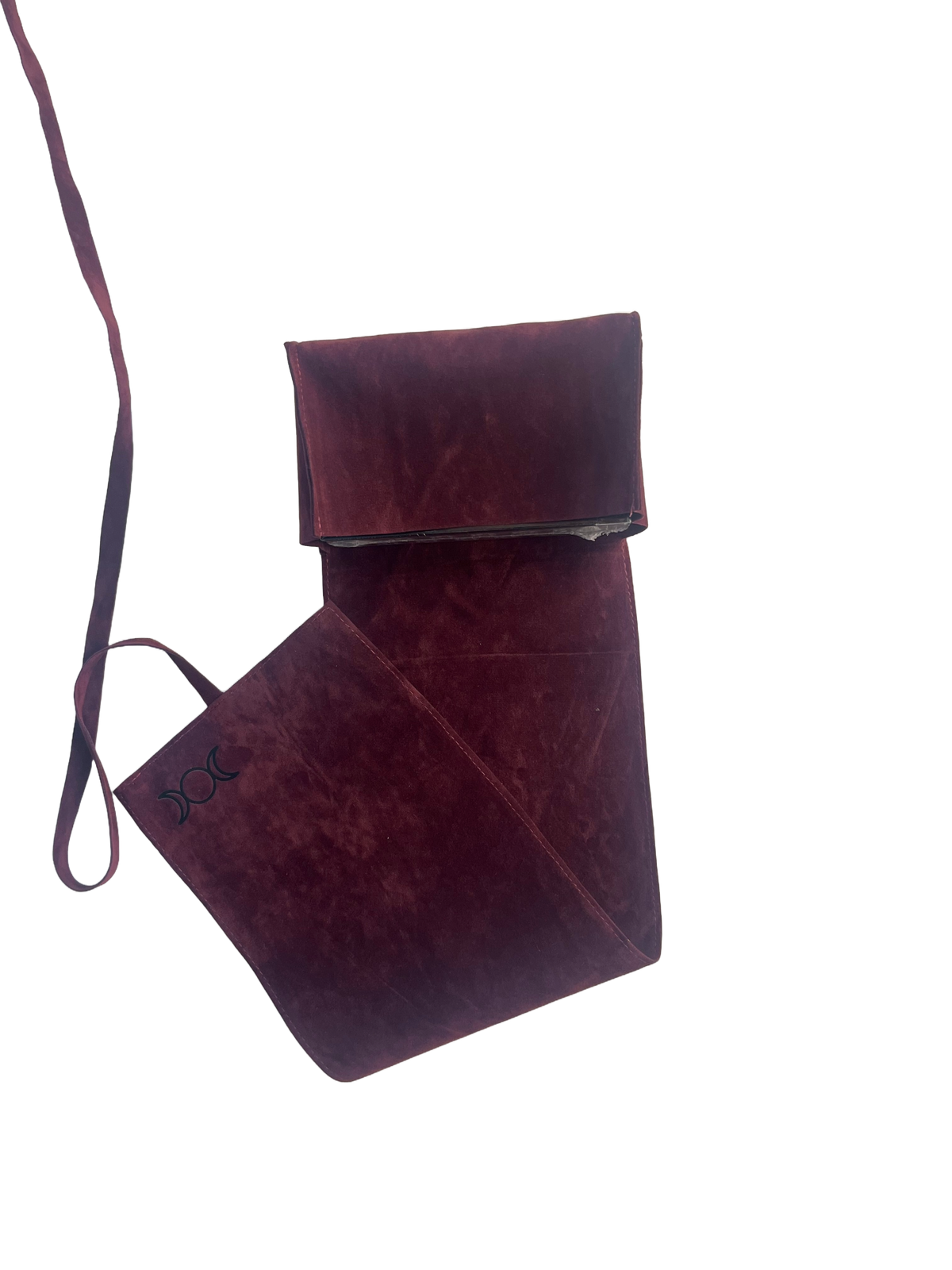 Triple Moon Velvet Tarot Bags: Brown