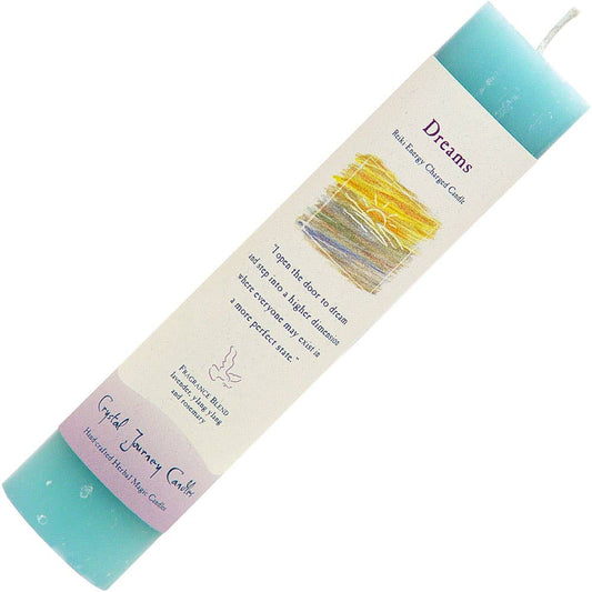 Reiki Herbal Pillar Candle Dreams