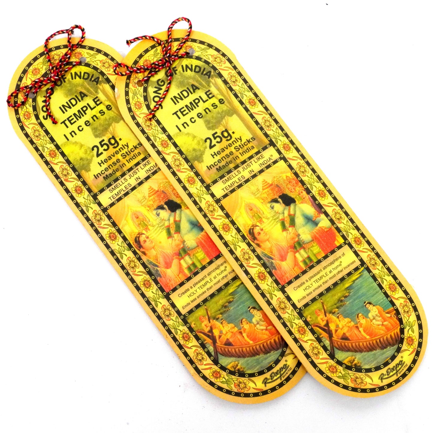India Temple Incense 25g - Display of 36