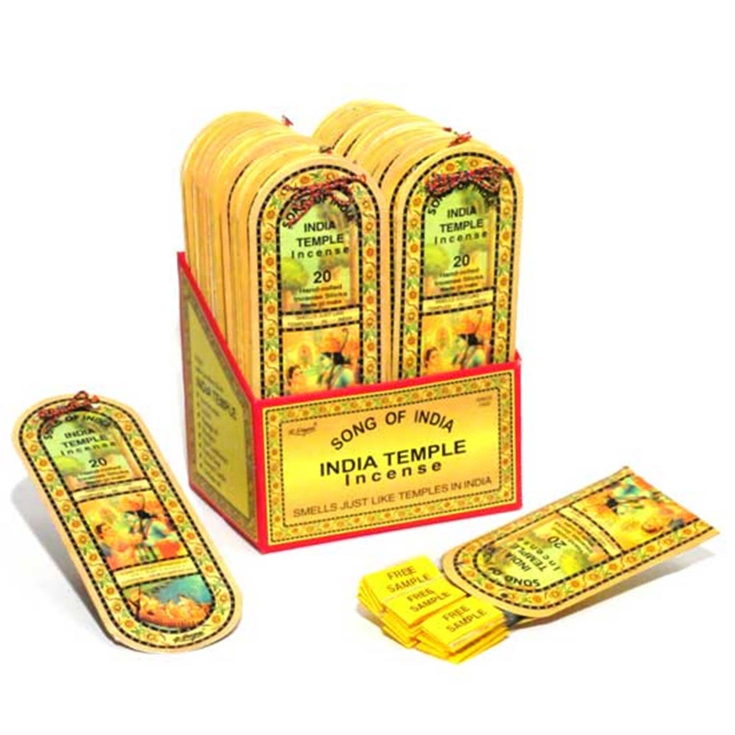 India Temple Incense 25g - Display of 36