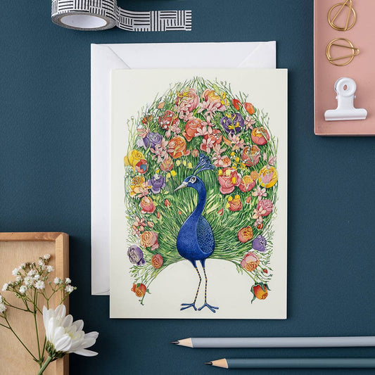 Greeting Card - DM Collection - Peacock