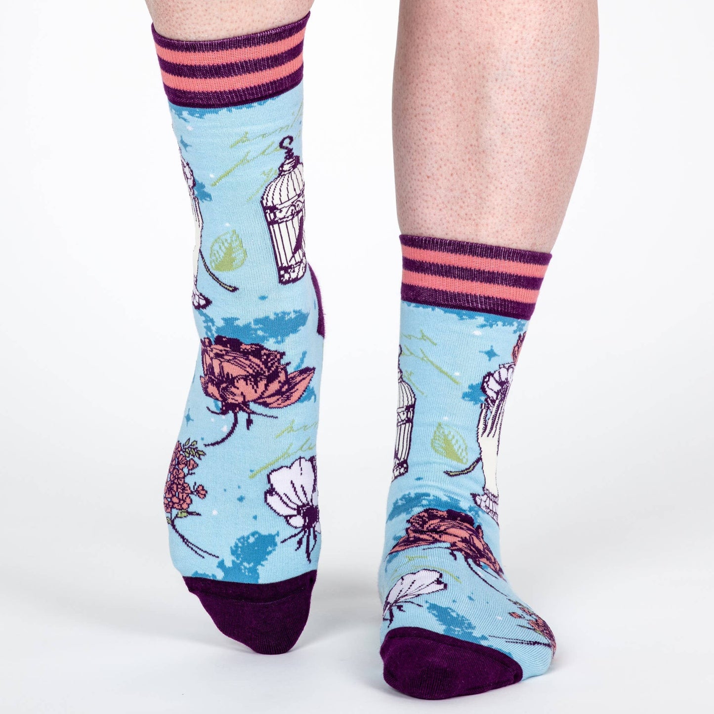 Socks - Floral Nightingale Crew