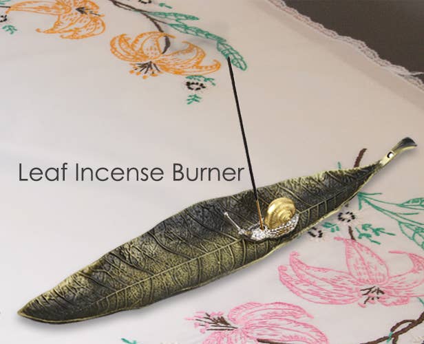 Leaf Incense Burner – Bronze Finish