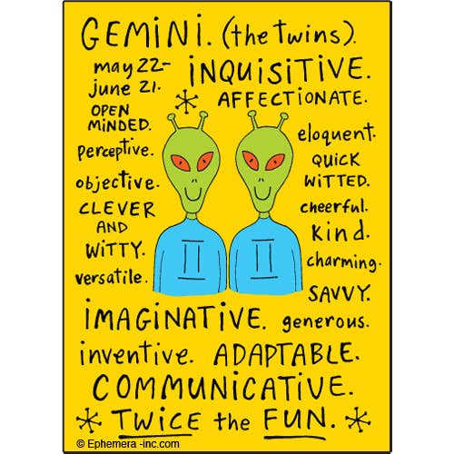 Magnet - Ephemera - Gemini Nice