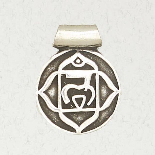 Chakra Pewter Pendant Necklace – Root Chakra: Pewter
