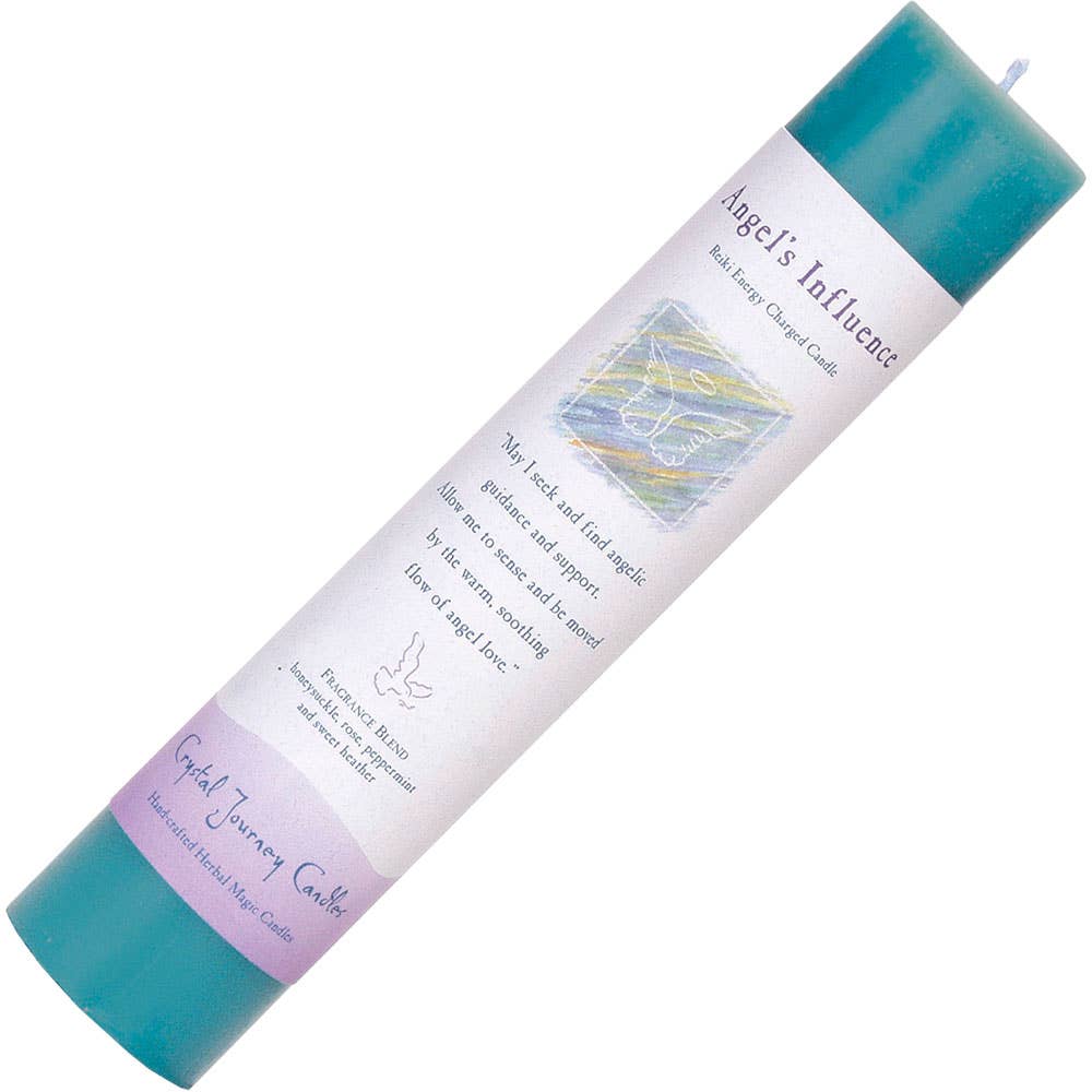 Reiki Herbal Pillar Candle Angels Influence