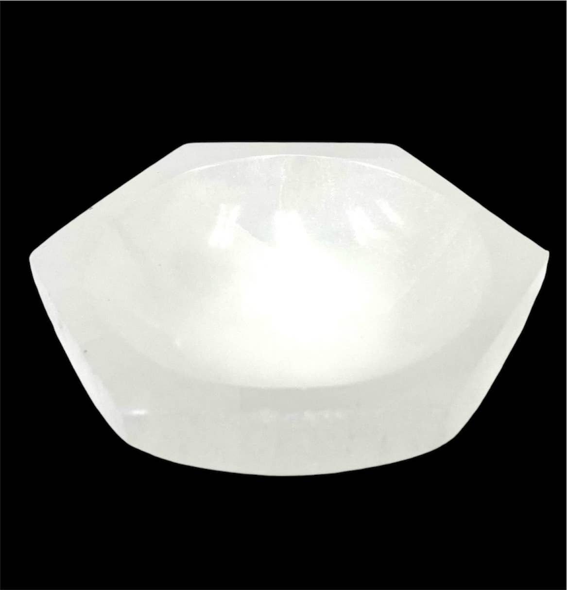 Selenite Bowl Hexagon Shape: 10cm