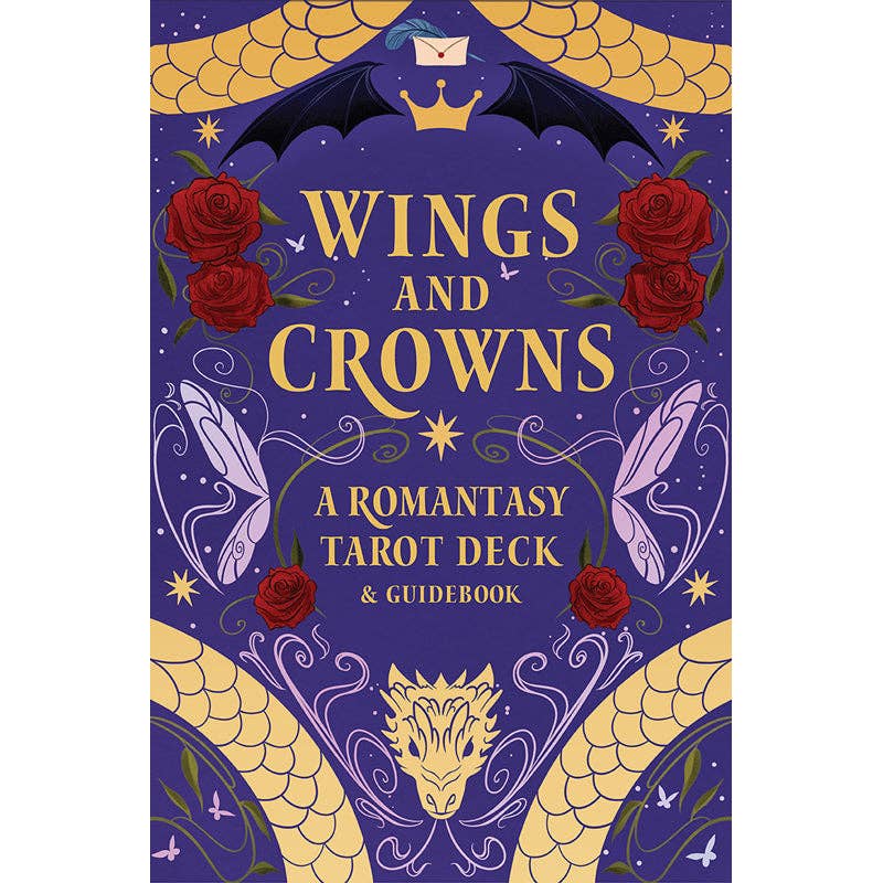 Wings and Crowns: A Romantasy Tarot Deck and Guidebook (NEW!