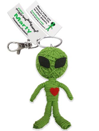 String Doll - Marty the Alien Keychain