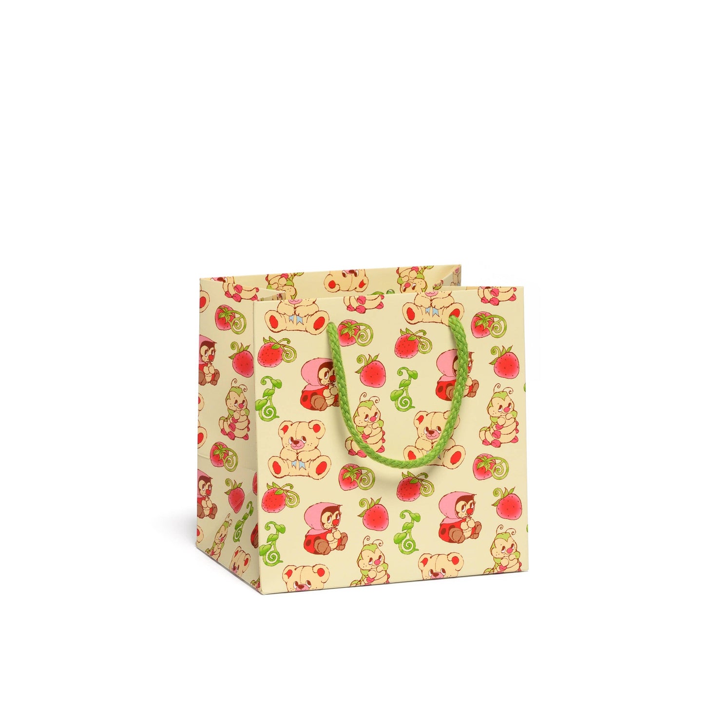 Gift Bag - Red Cap - Strawberry Critters - Small
