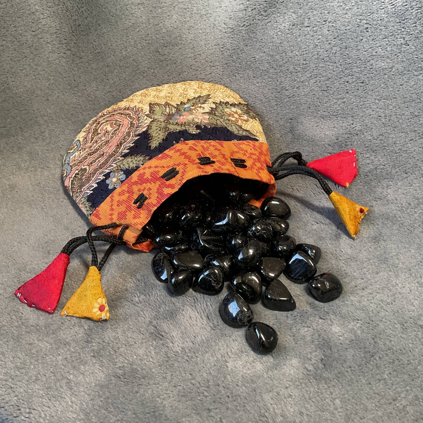 Black Tourmaline Small Tumbled Stones - 1/2 lb