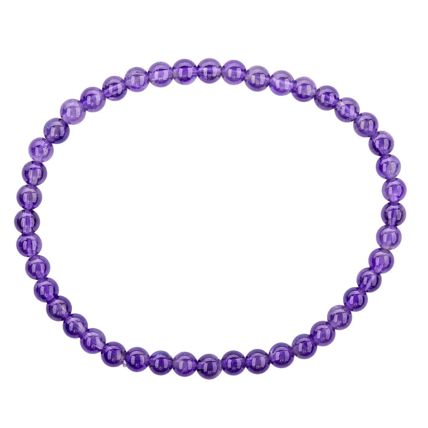 Energy Beads Bracelet - 4mm Amethyst