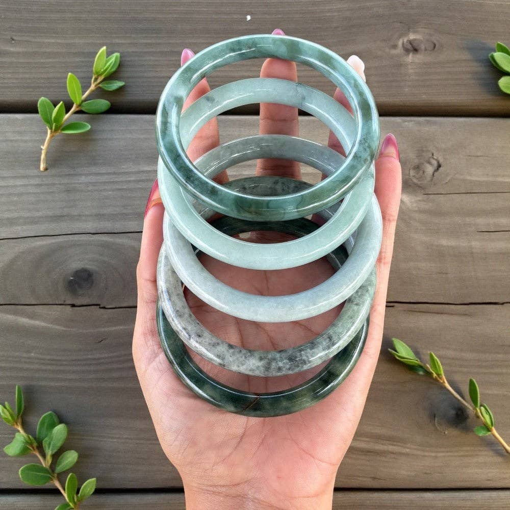 Bracelet - Burmese Jade Bangle, 6mm