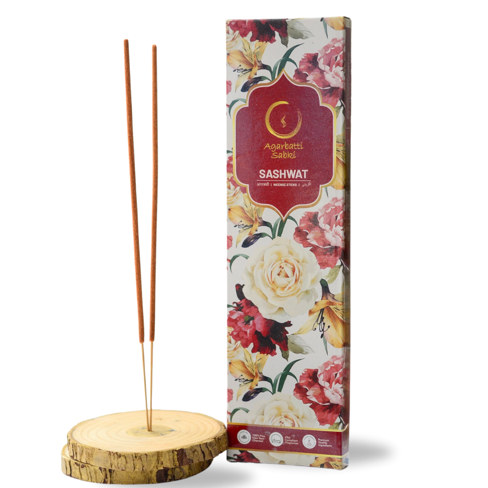 Rose Incense Sticks - Blend of Roses - Sashwat - Agarbatti