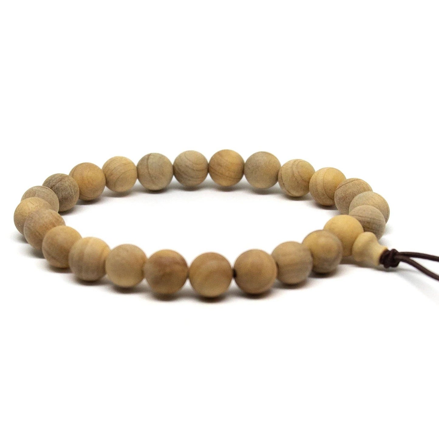 Beaded Bracelet - Cypress Wood - Wrist Mala - 10mm