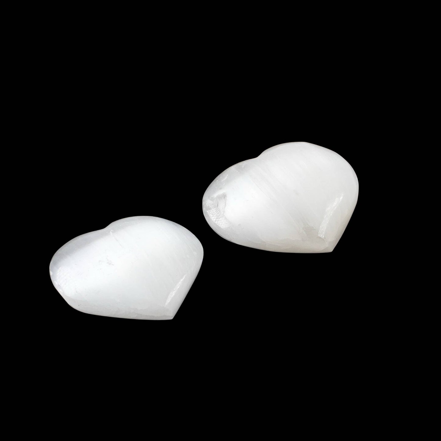 Selenite Hearts: White / 8cm