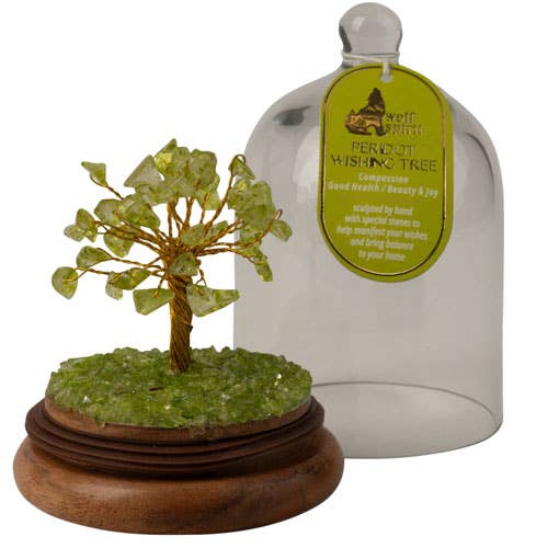 Peridot Wishing Tree in Dome (with Box)