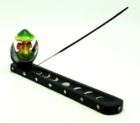 Mushroom on Moon Incense Burner