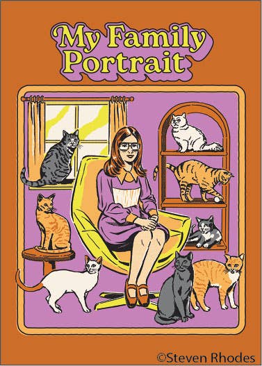Magnet - Ephemera - My Family Portrait (Cats)