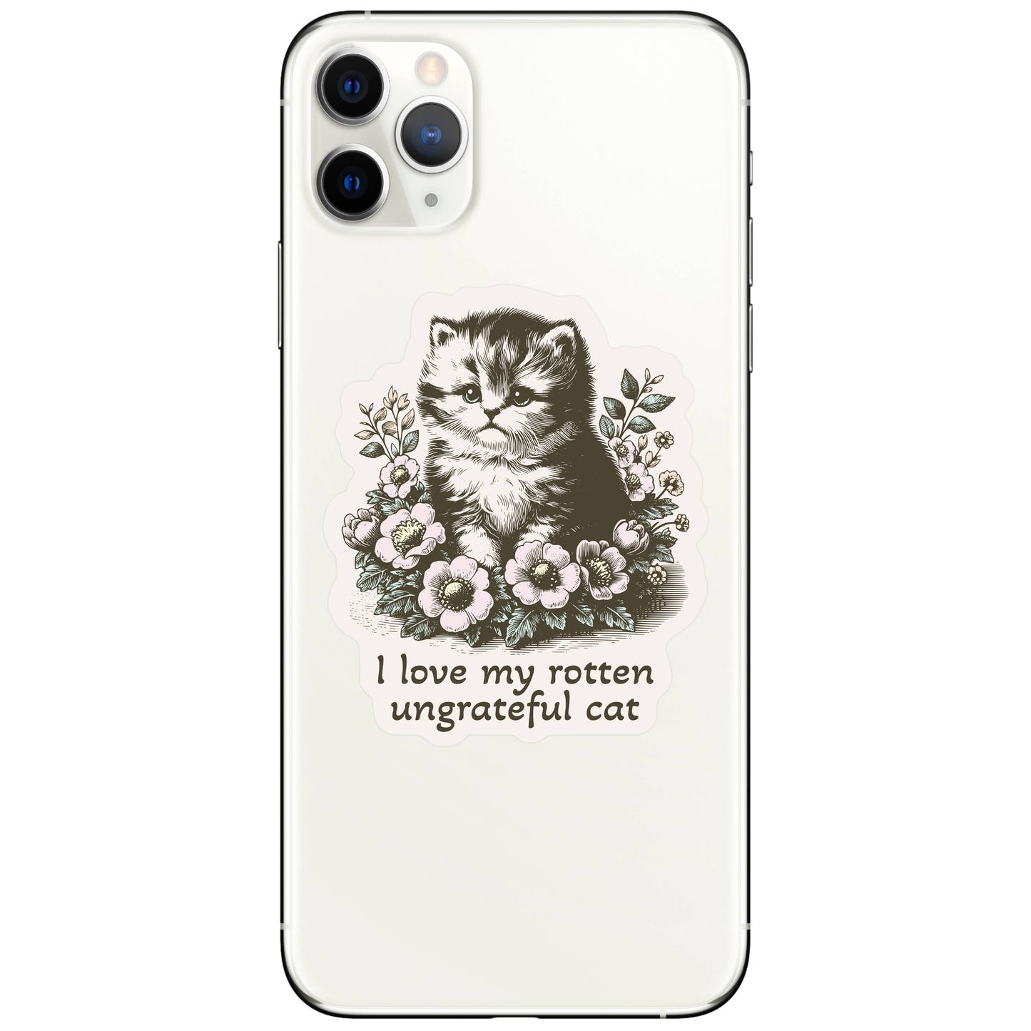 JM Stickers - Rotten Kitty Cat Feline Cute High Quality Vinyl Sticker