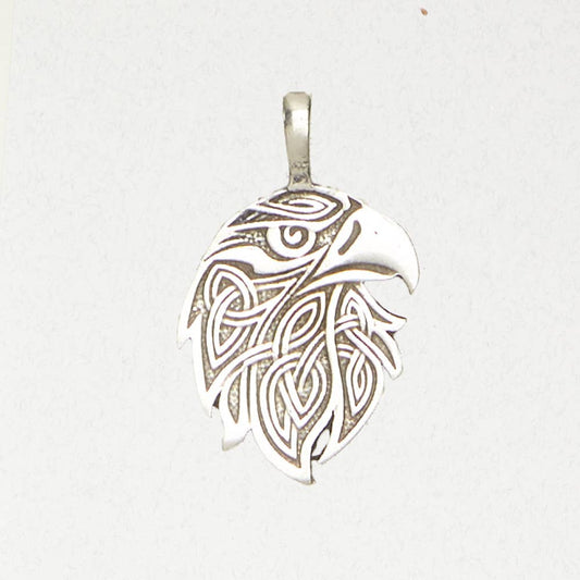 Eire Celtic Pewter Pendant - Celtic Hawk