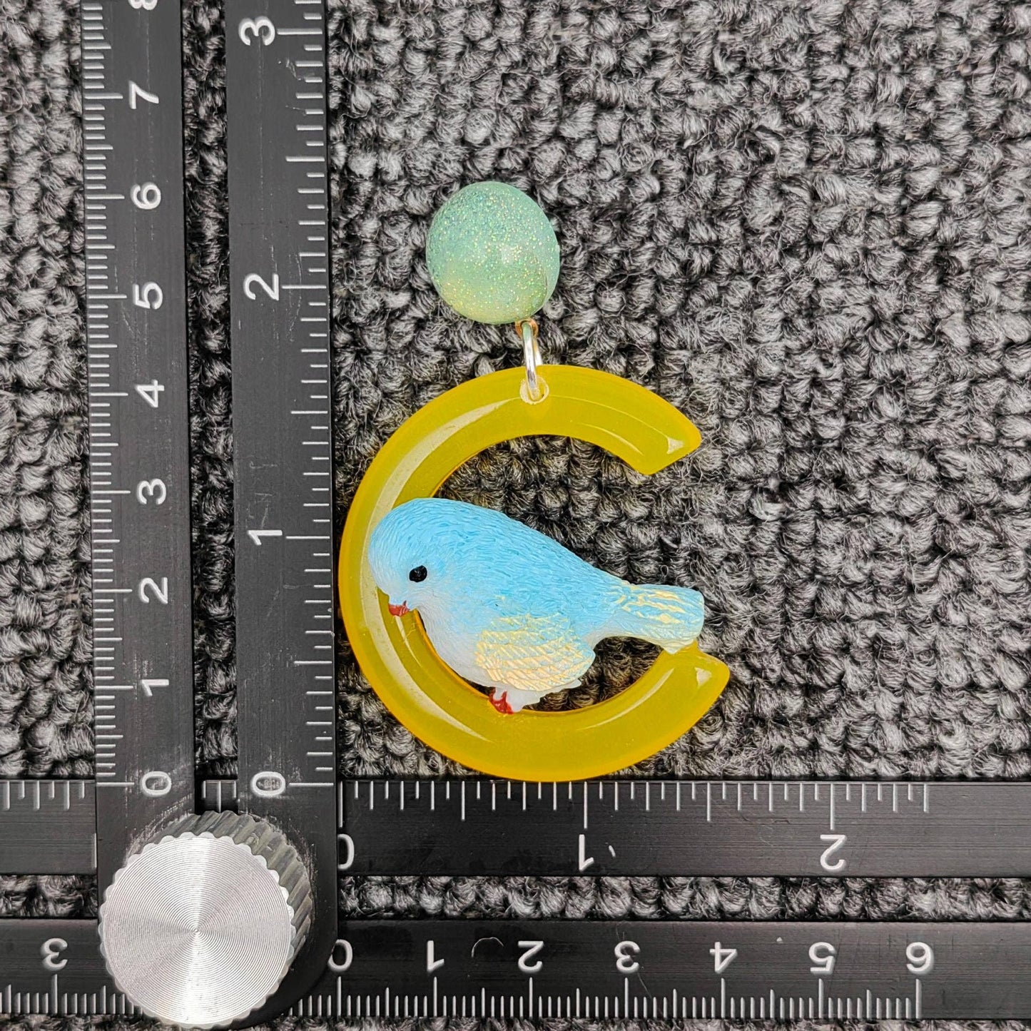 Earrings - Cute Resin Parrot Bird Post Earrings: clip style