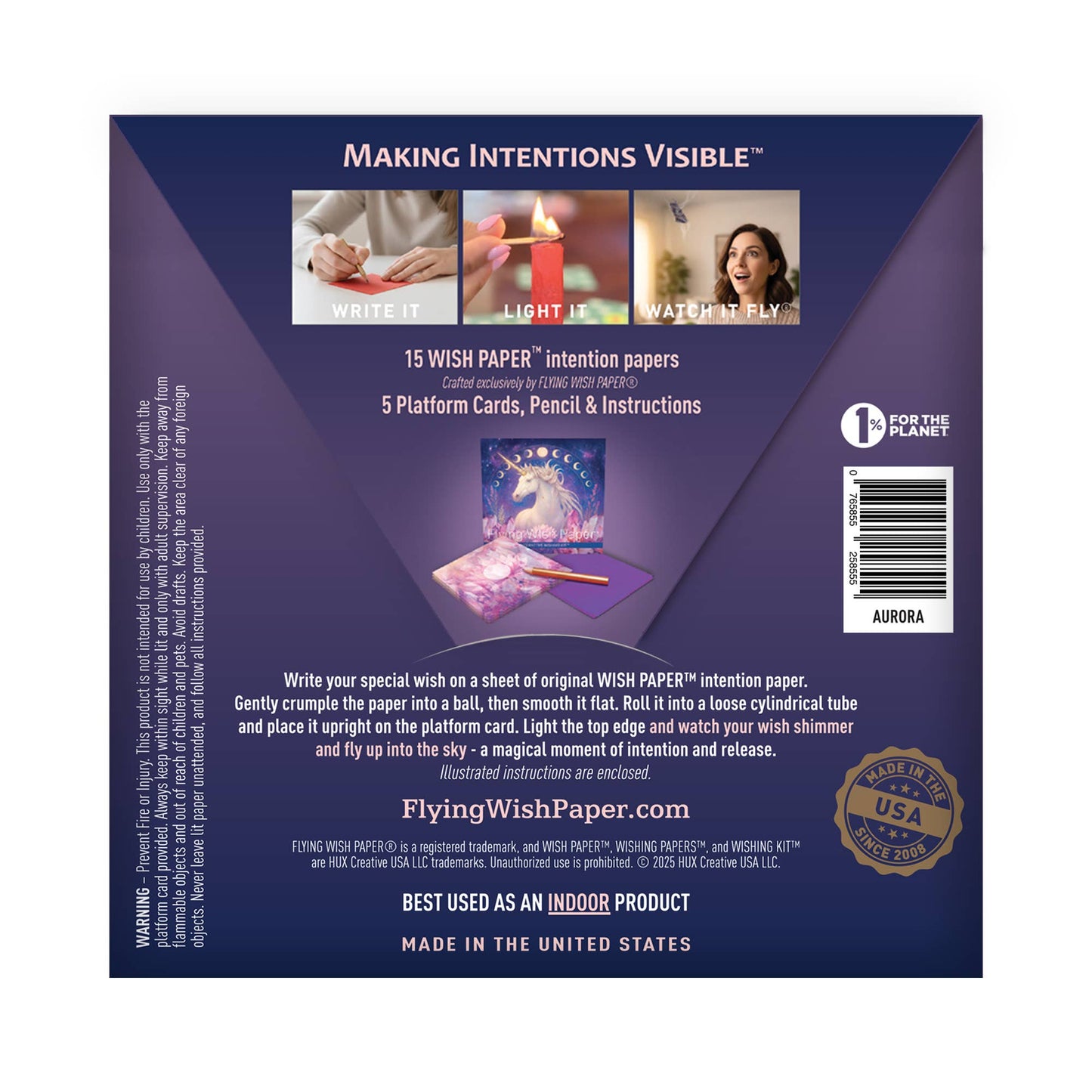 Aurora — Flying Wish Paper® Standard Mini WISHING KIT™