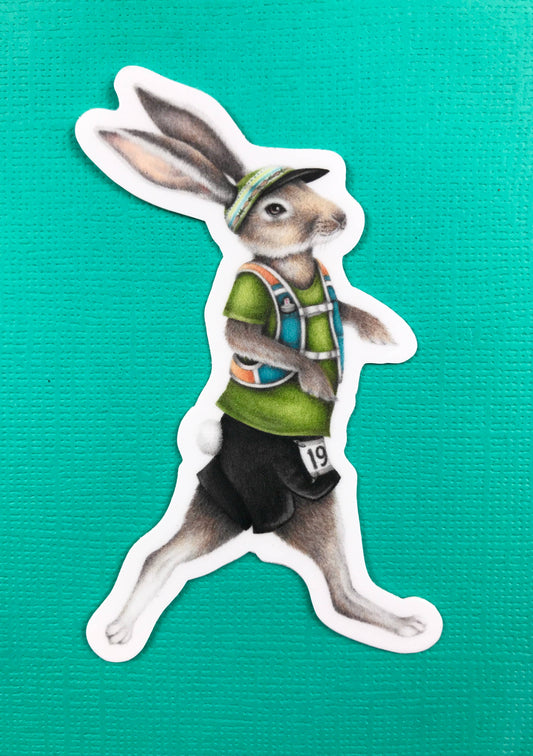 Stickers- Abundance Illustration- Rabbit Runner