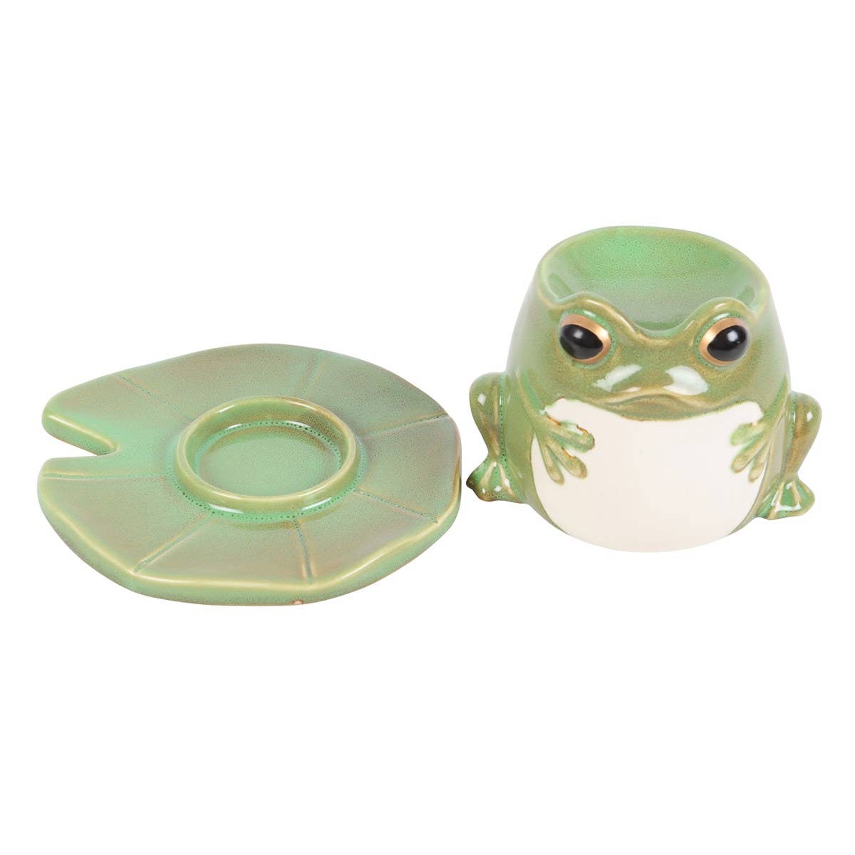 Frog on Lily Pad Oil Burner