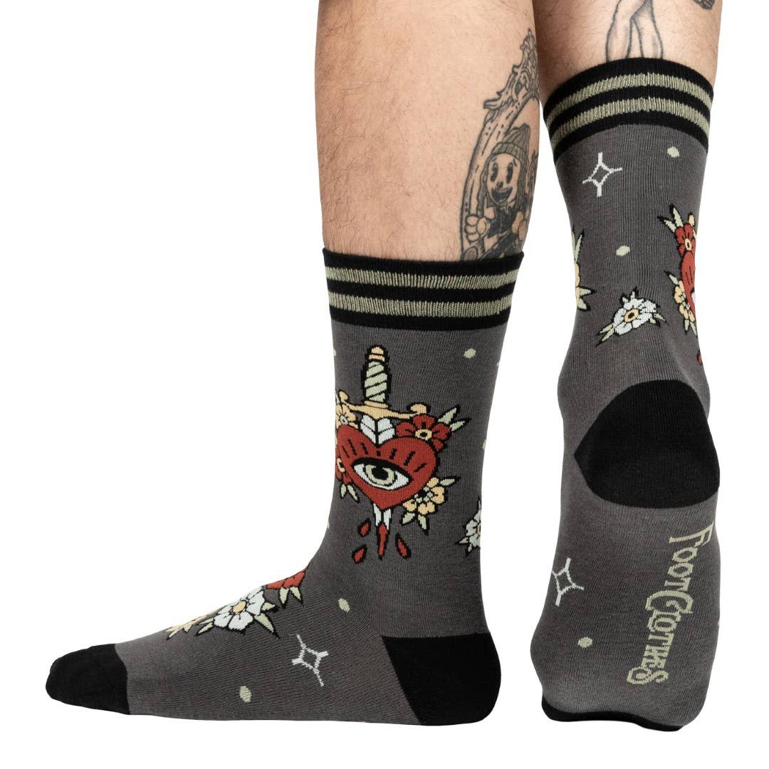 Foot Clothes - Love Hurts Crew Socks