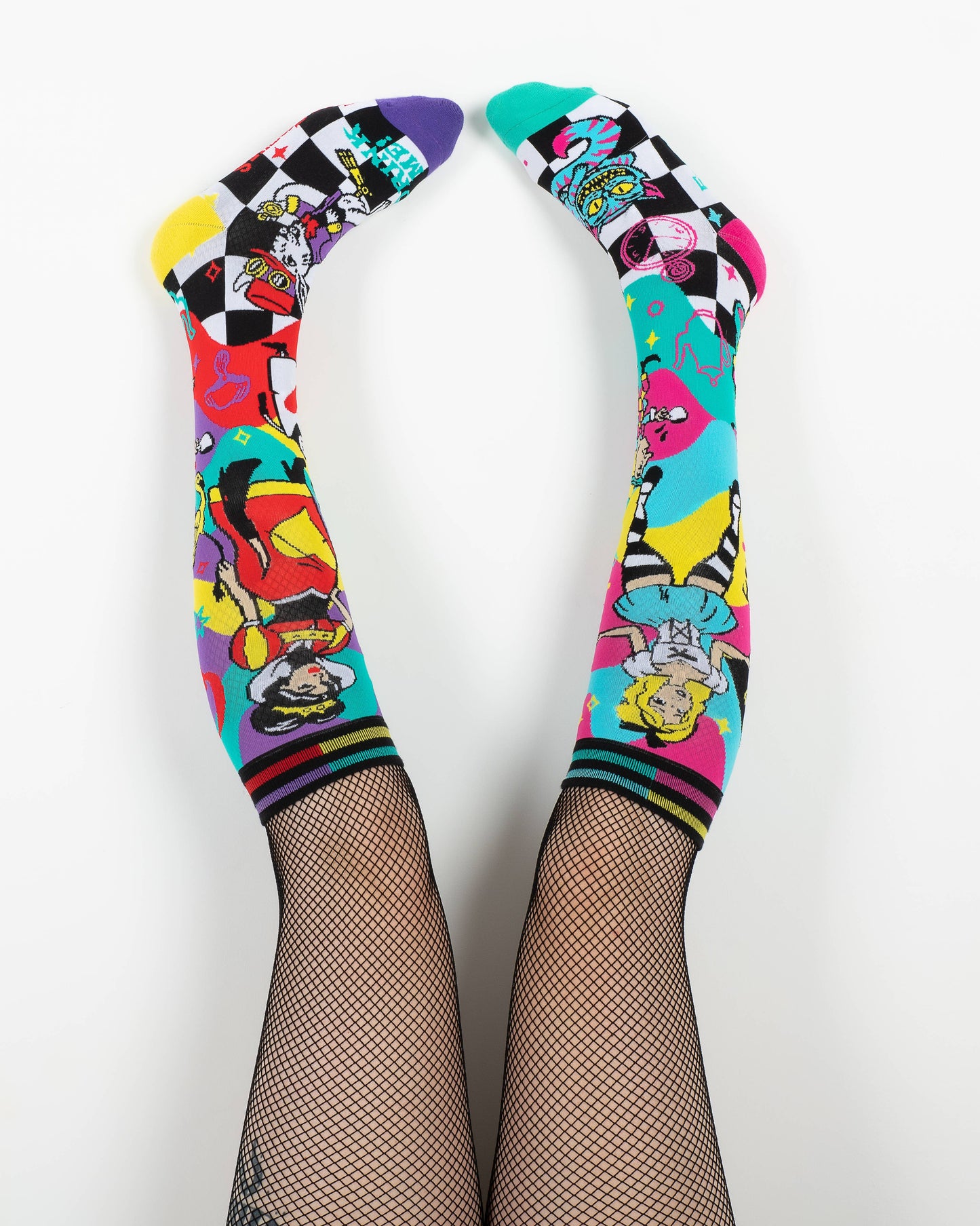 Socks - Foot Clothes - Down the Rabbit Hole Knee Socks