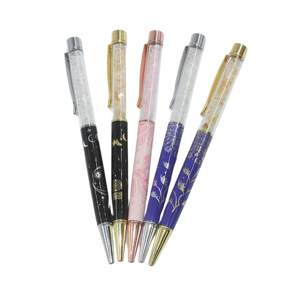 Crystal Pens - Pink Hamsa - Rose Gold