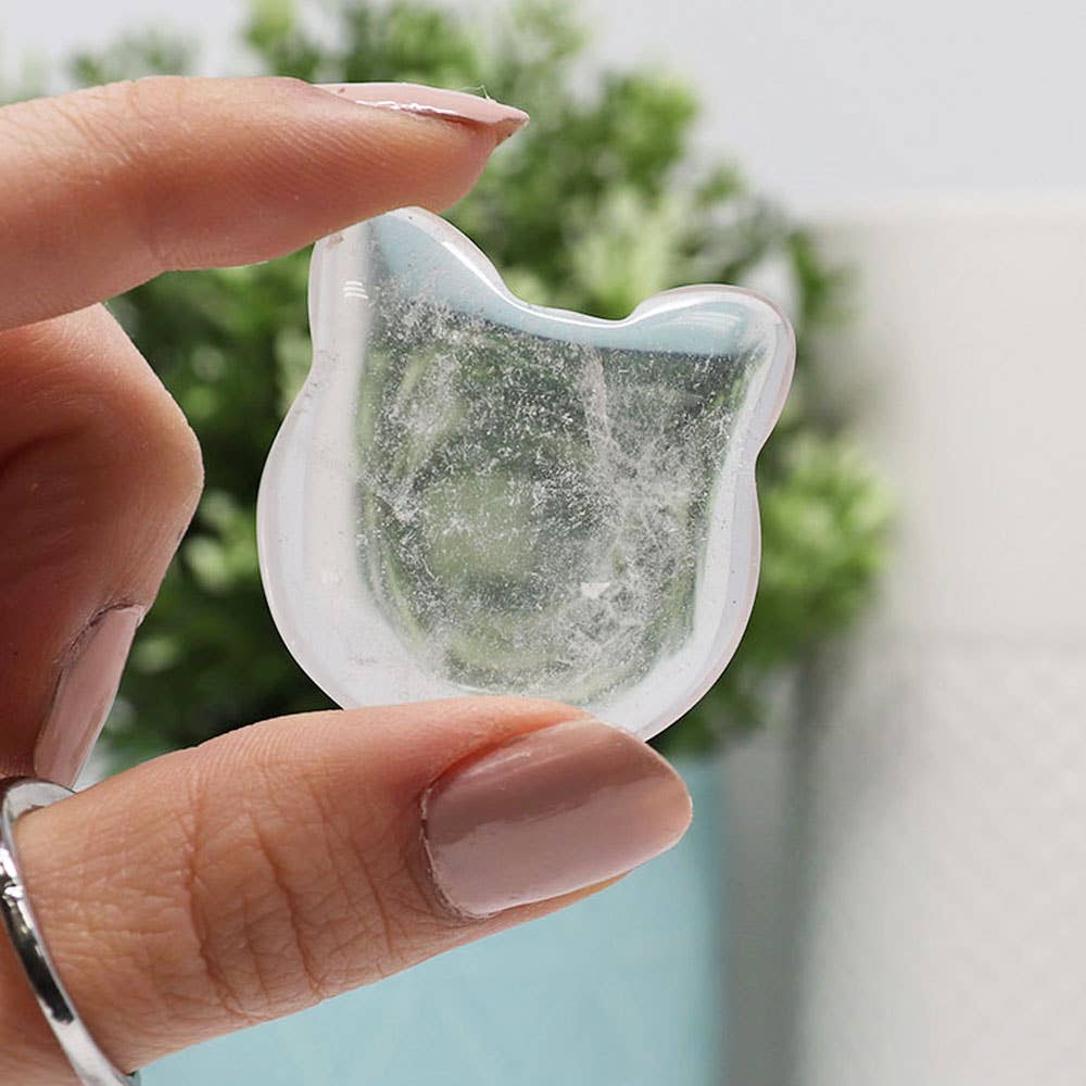 Kitty Face - Clear Quartz