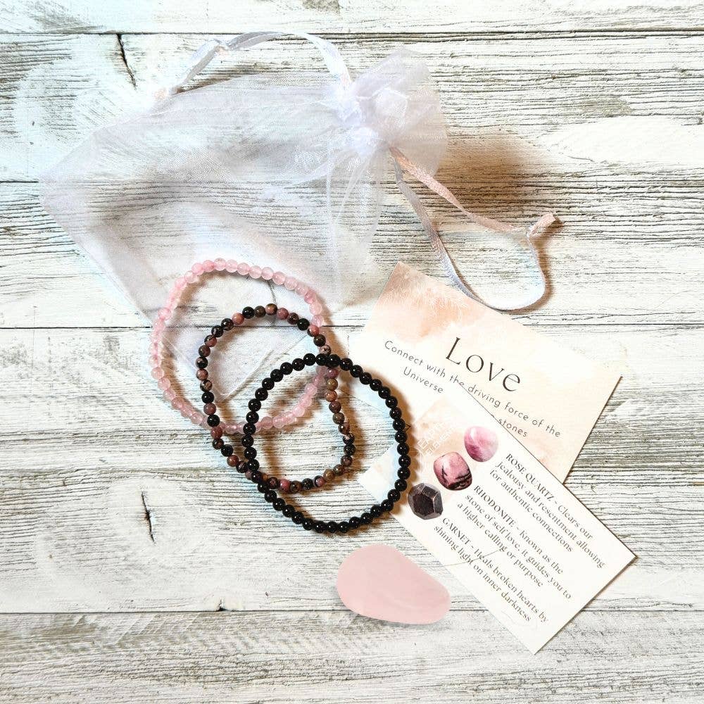 Intentions Bracelet Set - Love 4mm