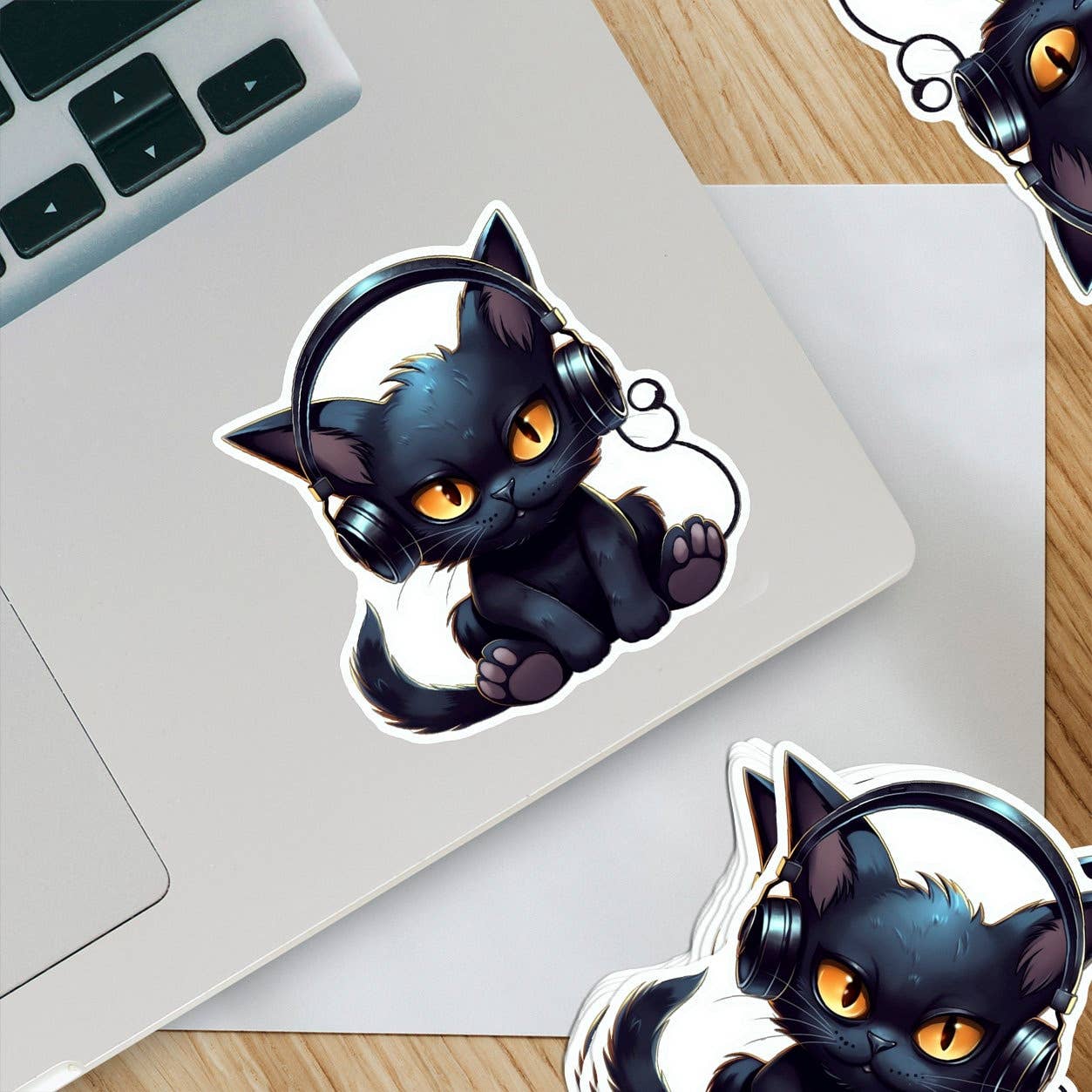 Stickers - OZ - Emo Cat Headphones