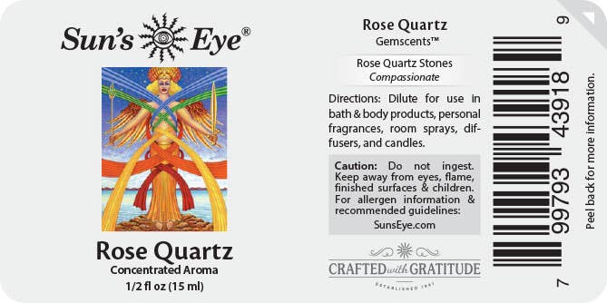 Rose Quartz Oil: .5 fl oz - Sun's Eye