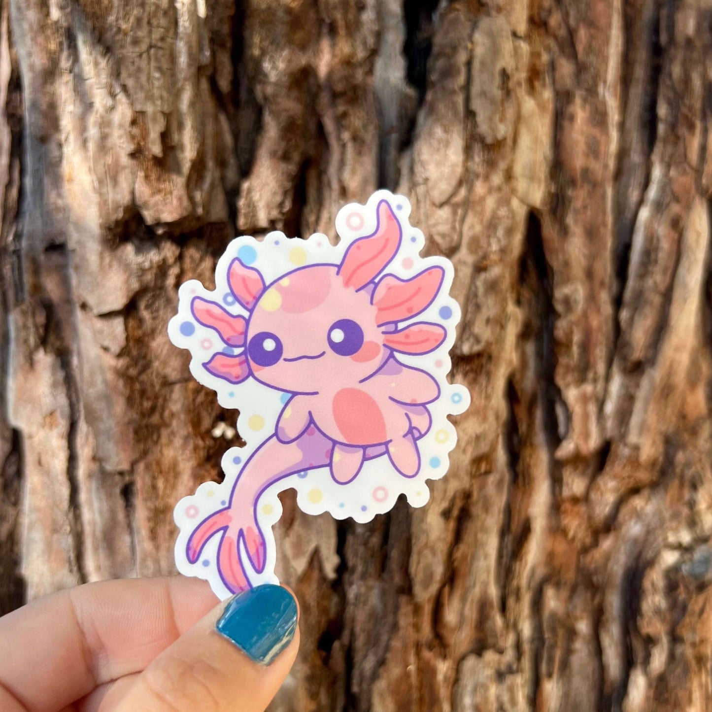 Stickers - S Finn - Axolotl - 2.75 x 3.25 in