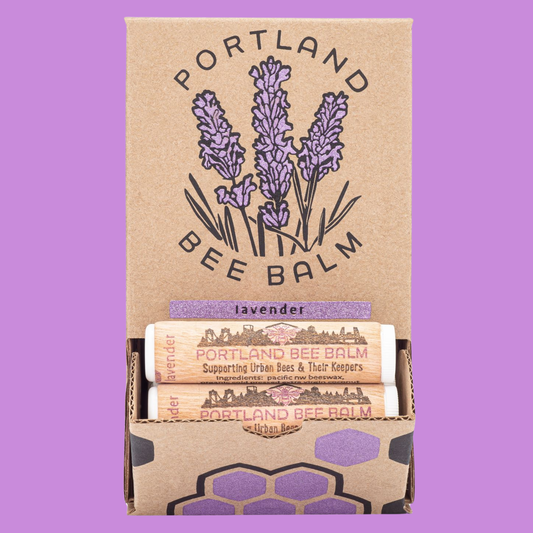 Portland Bee Balm - Oregon Lavender Beeswax Lip Balm - Organic