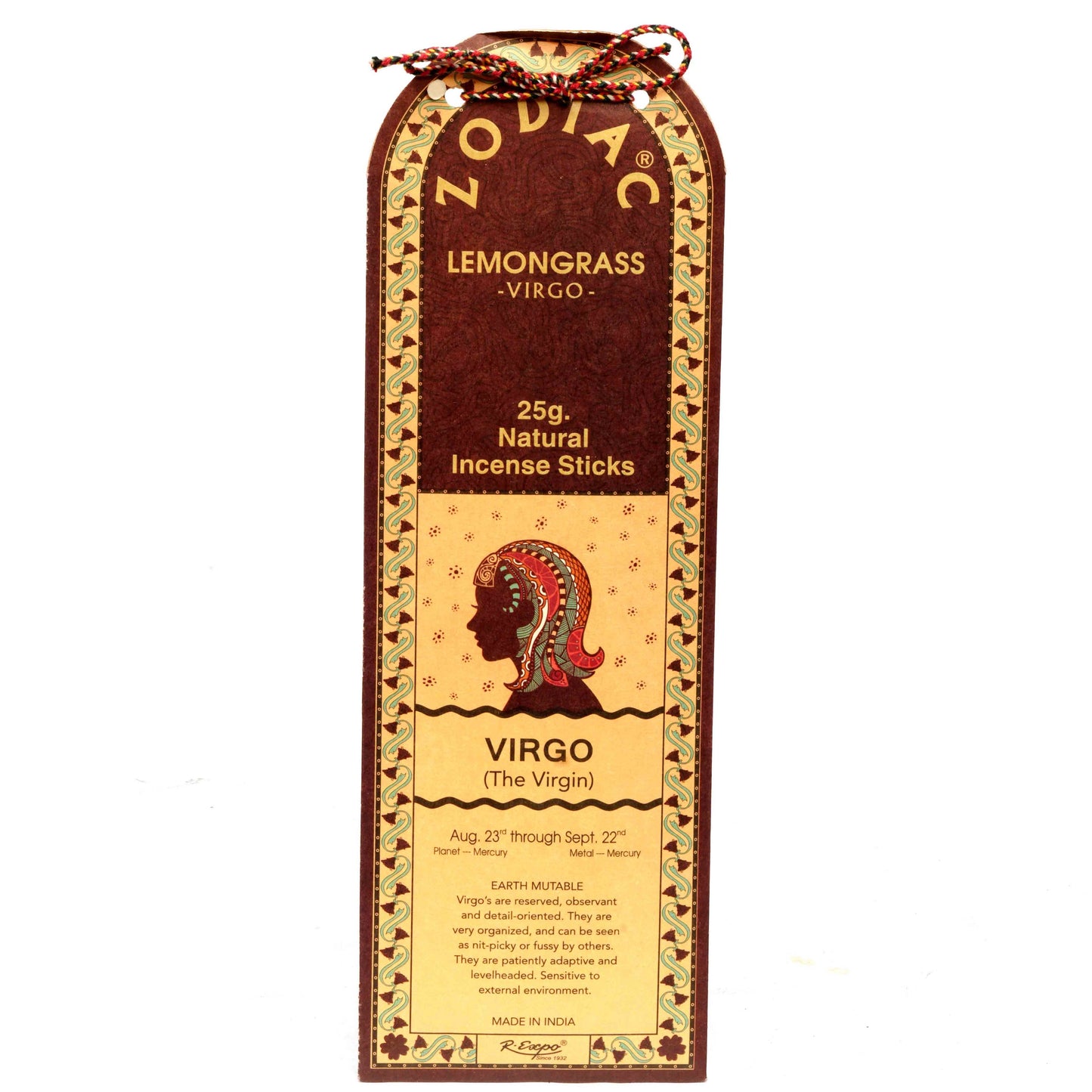Zodiac Natural Incense- Virgo