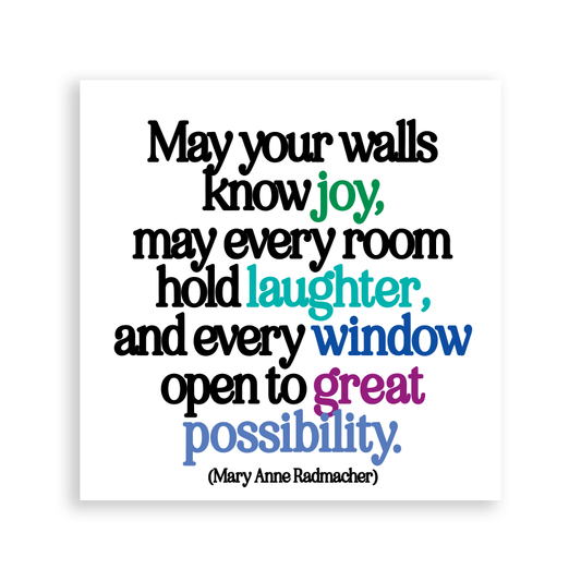 Magnets - May Your Walls Know Joy (Radmacher)