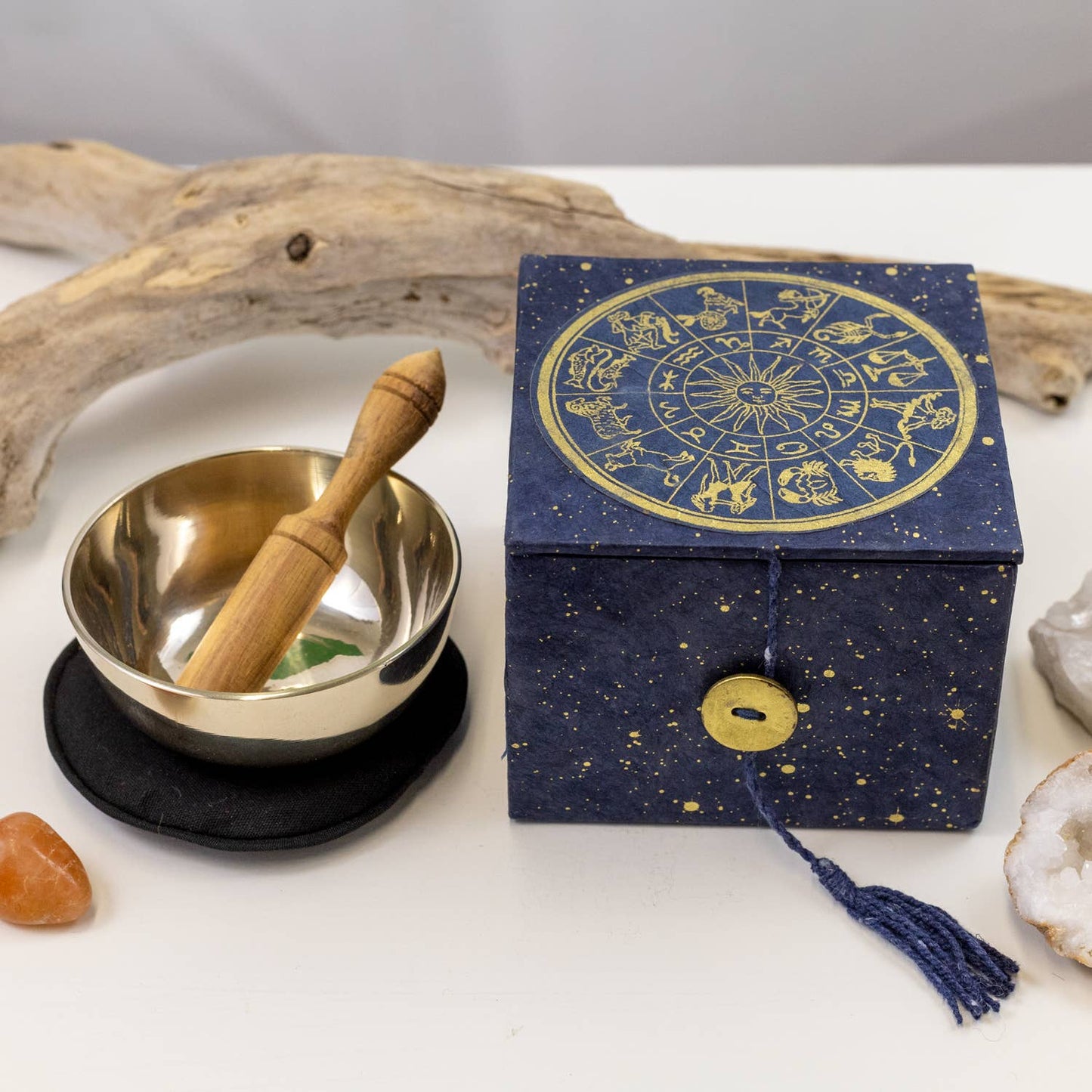 Singing Bowl - Astrology Meditation Bowl Box - 3"